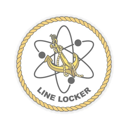 Naval Reactors Line Locker (U.S. Navy) STICKER Vinyl Kiss-Cut Decal 4 Inch Transparent - The Sticker Space