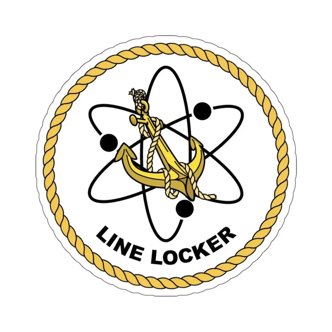 Naval Reactors Line Locker (U.S. Navy) STICKER Vinyl Kiss-Cut Decal 6 Inch White - The Sticker Space