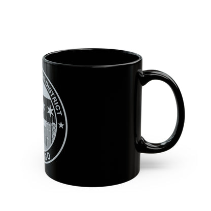 Naval Recruiting District Chicago (U.S. Navy) Black Coffee Mug-The Sticker Space