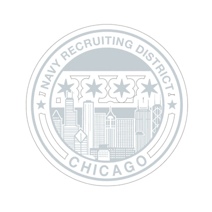 Naval Recruiting District Chicago (U.S. Navy) STICKER Vinyl Die-Cut Decal-4 Inch-The Sticker Space