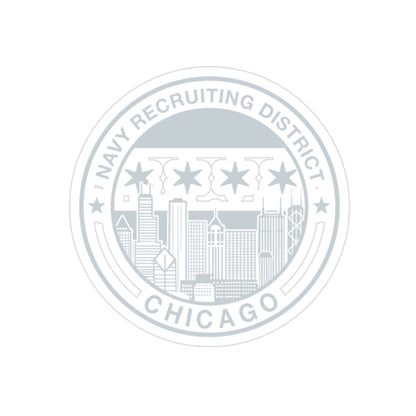 Naval Recruiting District Chicago (U.S. Navy) Transparent STICKER Die-Cut Vinyl Decal-2 Inch-The Sticker Space