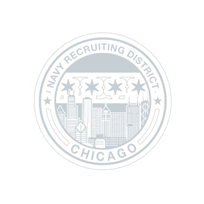 Naval Recruiting District Chicago (U.S. Navy) Transparent STICKER Die-Cut Vinyl Decal-5 Inch-The Sticker Space