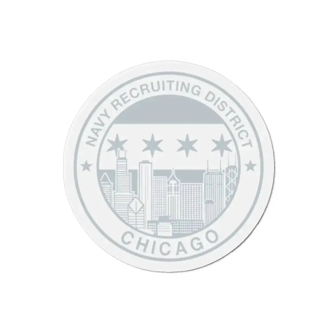 Naval Recruiting District Chicago (U.S. Navy) Refrigerator Magnet 2 Inch - The Sticker Space