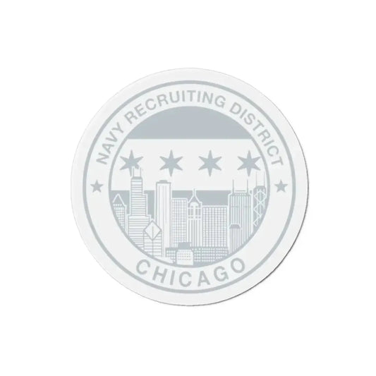 Naval Recruiting District Chicago (U.S. Navy) Refrigerator Magnet 2 Inch - The Sticker Space