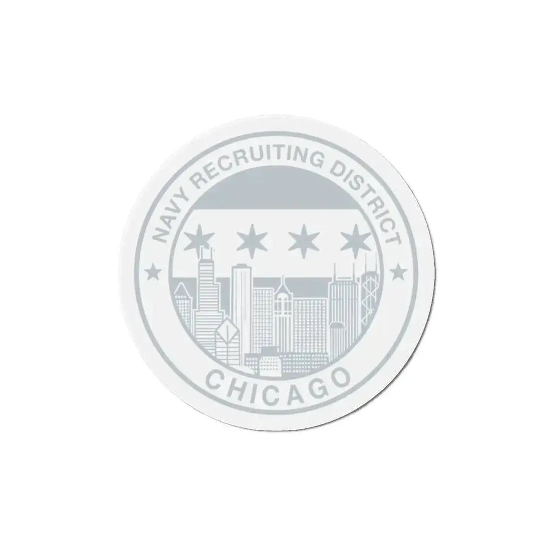 Naval Recruiting District Chicago (U.S. Navy) Refrigerator Magnet 5 Inch - The Sticker Space