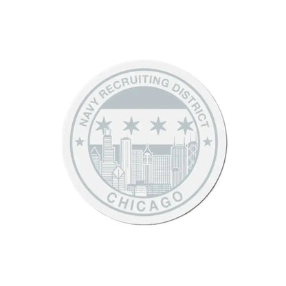Naval Recruiting District Chicago (U.S. Navy) Refrigerator Magnet 5 Inch - The Sticker Space