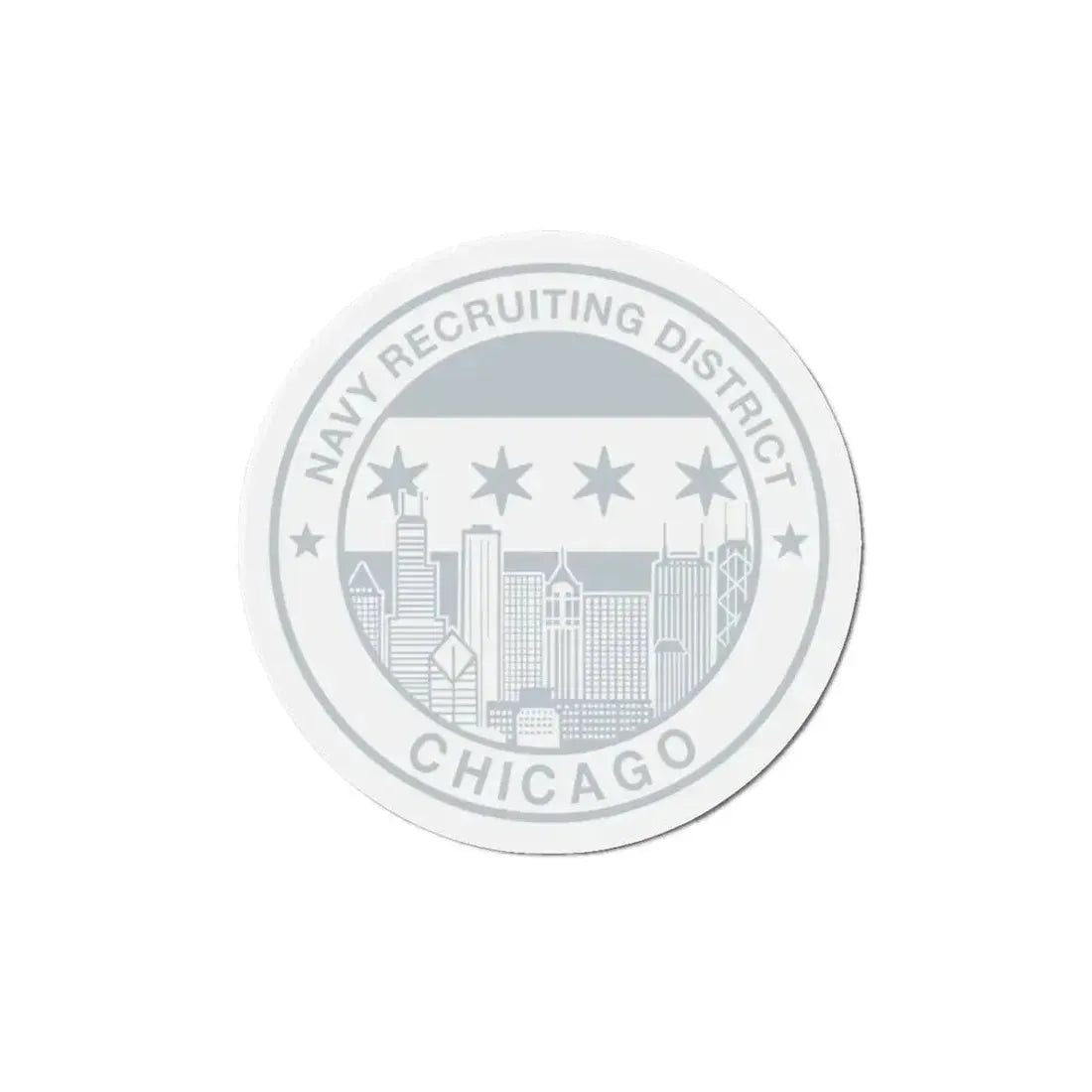 Naval Recruiting District Chicago (U.S. Navy) Refrigerator Magnet 6 Inch - The Sticker Space