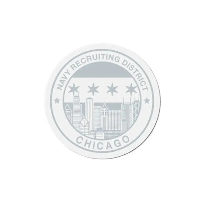 Naval Recruiting District Chicago (U.S. Navy) Refrigerator Magnet 6 Inch - The Sticker Space