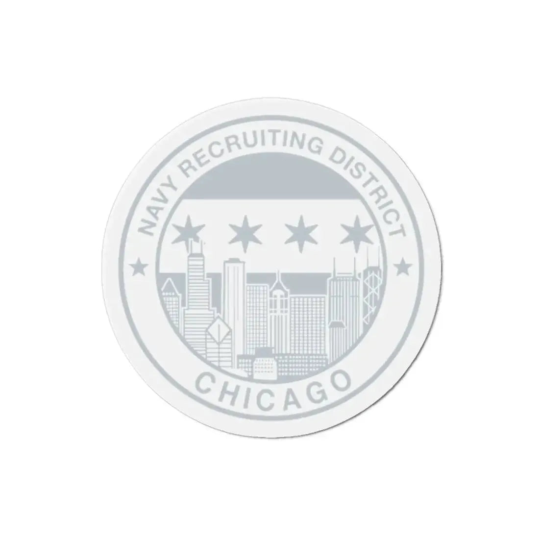 Naval Recruiting District Chicago (U.S. Navy) Refrigerator Magnet - The Sticker Space