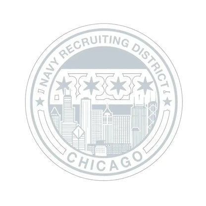 Naval Recruiting District Chicago (U.S. Navy) STICKER Vinyl Die-Cut Decal 3 Inch - The Sticker Space