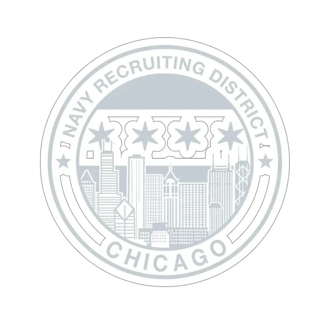 Naval Recruiting District Chicago (U.S. Navy) STICKER Vinyl Die-Cut Decal 5 Inch - The Sticker Space