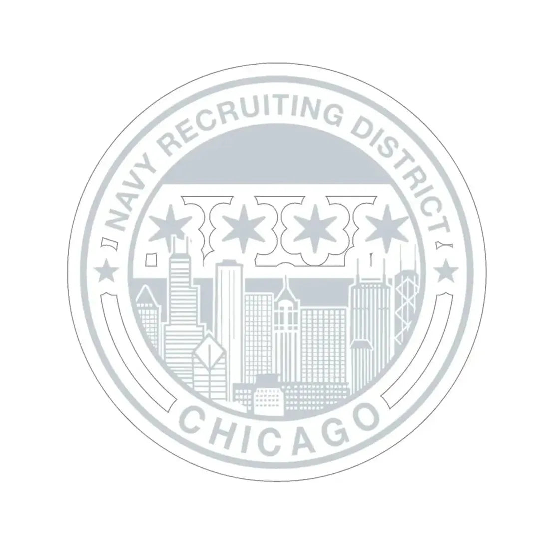 Naval Recruiting District Chicago (U.S. Navy) STICKER Vinyl Die-Cut Decal 6 Inch - The Sticker Space