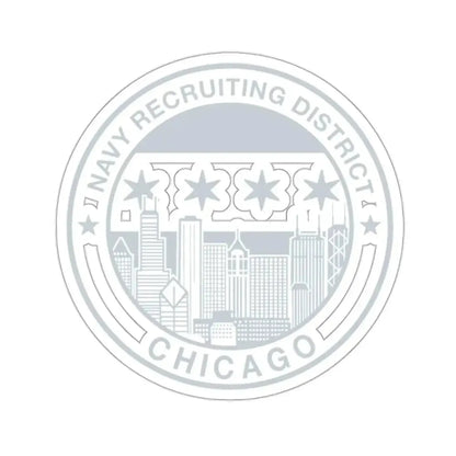 Naval Recruiting District Chicago (U.S. Navy) STICKER Vinyl Kiss-Cut Decal 2 Inch White - The Sticker Space