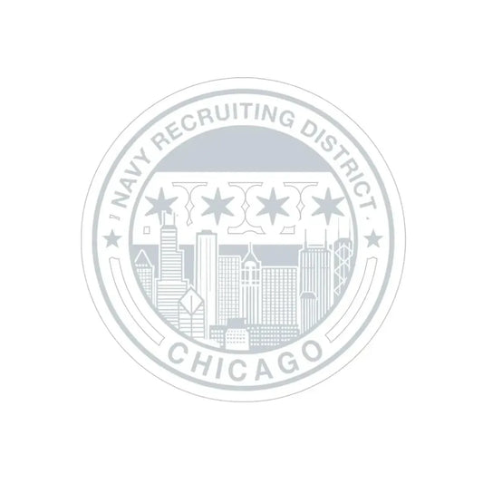 Naval Recruiting District Chicago (U.S. Navy) Transparent STICKER Die-Cut Vinyl Decal 6 Inch Transparent - The Sticker Space