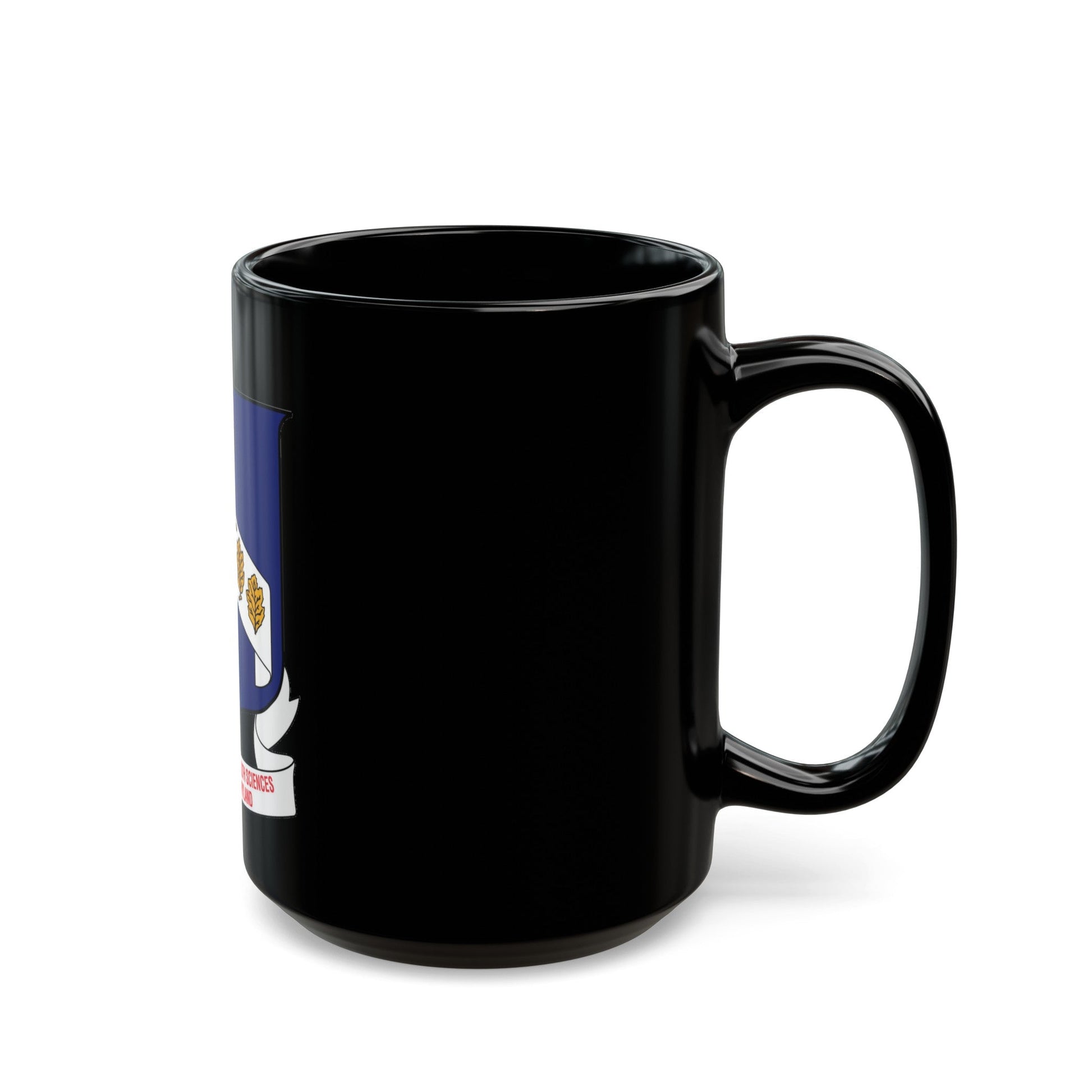 Naval School Of Health Science Bethesda Maryland (U.S. Navy) Black Coffee Mug-The Sticker Space