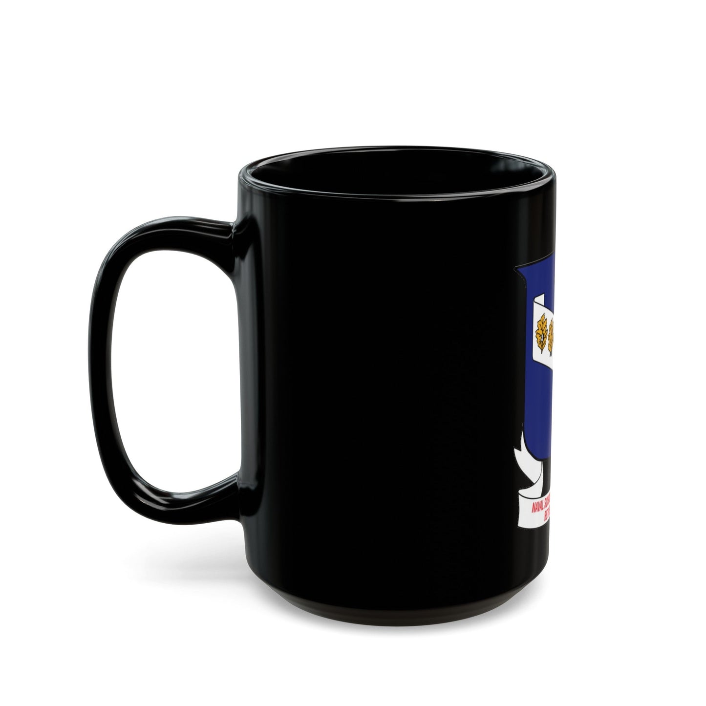 Naval School Of Health Science Bethesda Maryland (U.S. Navy) Black Coffee Mug-The Sticker Space