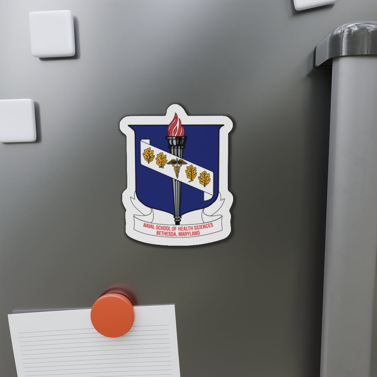 Naval School Of Health Science Bethesda Maryland (U.S. Navy) Die-Cut Magnet-The Sticker Space