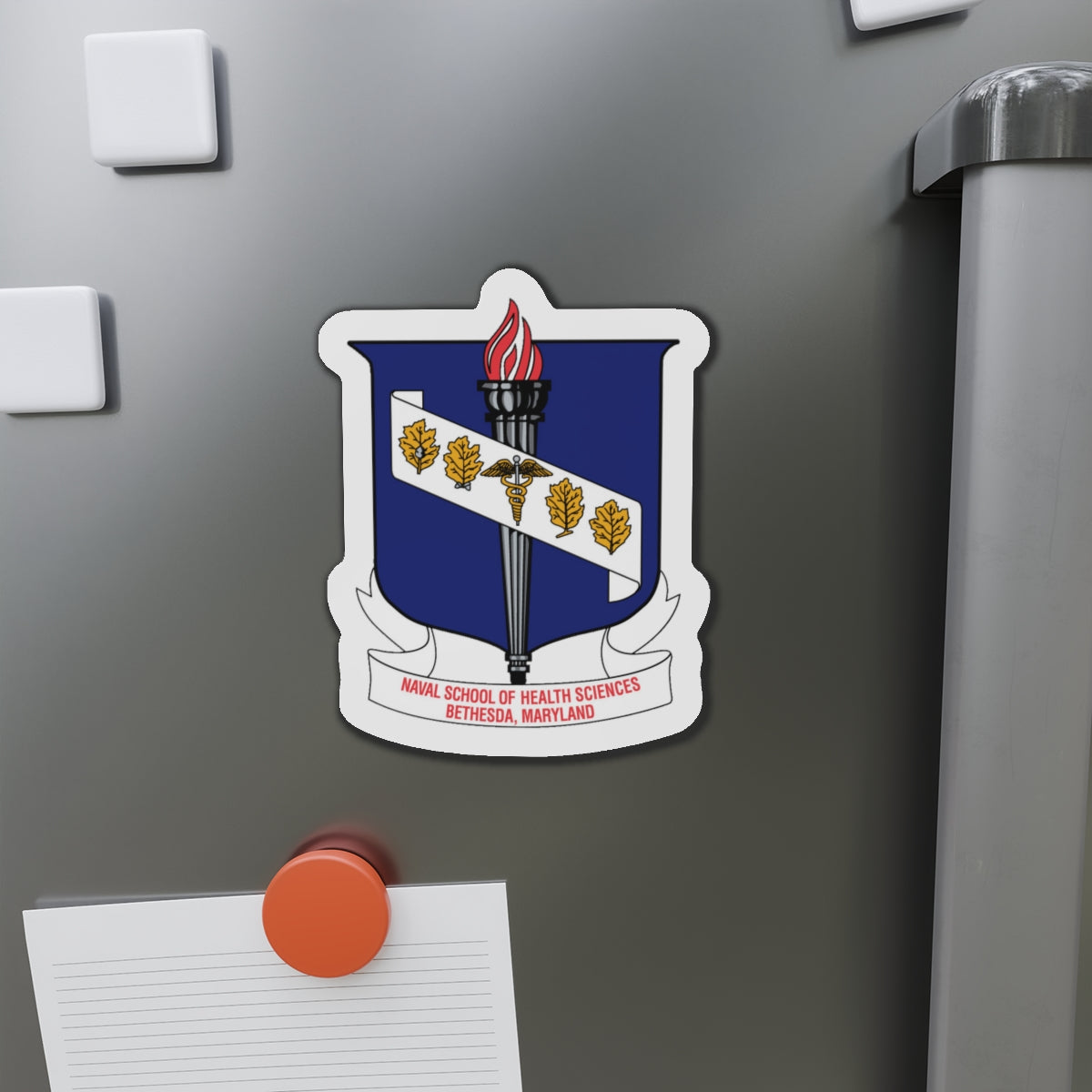 Naval School Of Health Science Bethesda Maryland (U.S. Navy) Die-Cut Magnet-The Sticker Space