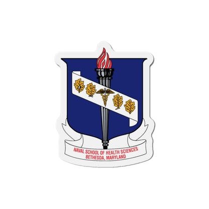 Naval School Of Health Science Bethesda Maryland (U.S. Navy) Die-Cut Magnet-3" x 3"-The Sticker Space