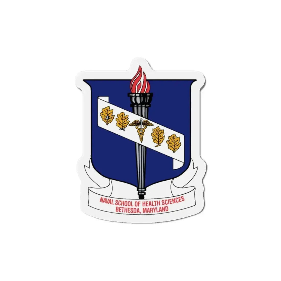 Naval School Of Health Science Bethesda Maryland (U.S. Navy) Refrigerator Magnet 4 Inch - The Sticker Space