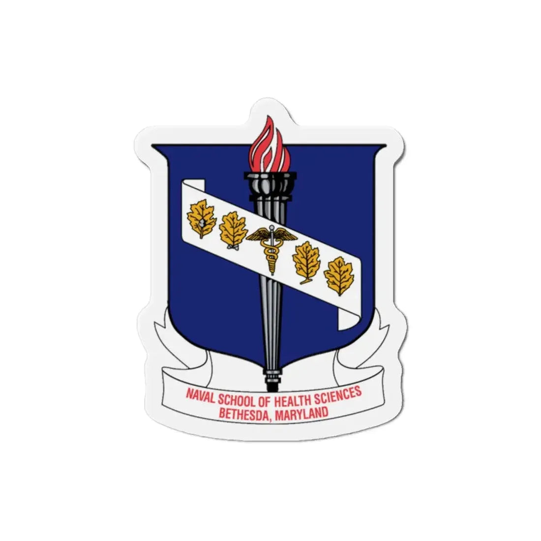 Naval School Of Health Science Bethesda Maryland (U.S. Navy) Refrigerator Magnet - The Sticker Space
