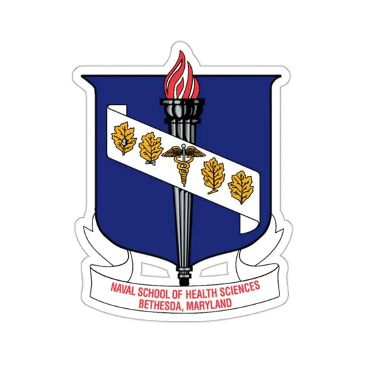 Naval School Of Health Science Bethesda Maryland (U.S. Navy) STICKER Vinyl Kiss-Cut Decal 2 Inch White - The Sticker Space