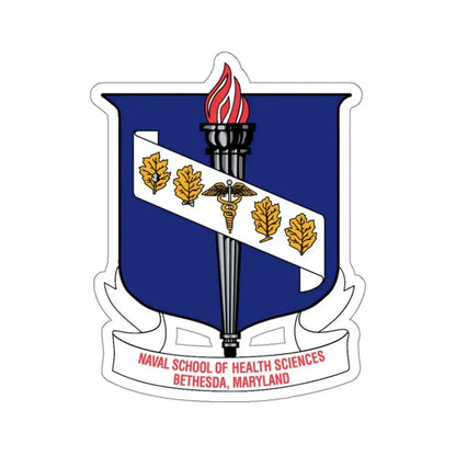 Naval School Of Health Science Bethesda Maryland (U.S. Navy) STICKER Vinyl Kiss-Cut Decal 3 Inch White - The Sticker Space
