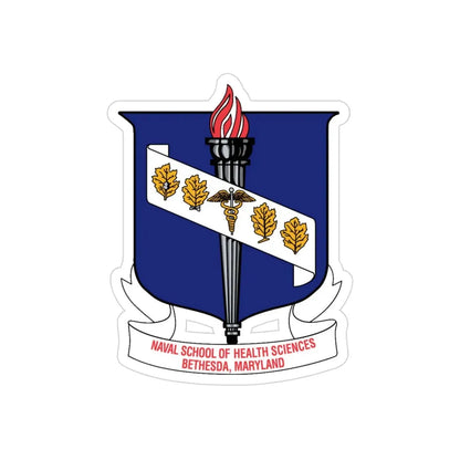 Naval School Of Health Science Bethesda Maryland (U.S. Navy) Transparent STICKER Die-Cut Vinyl Decal - The Sticker Space