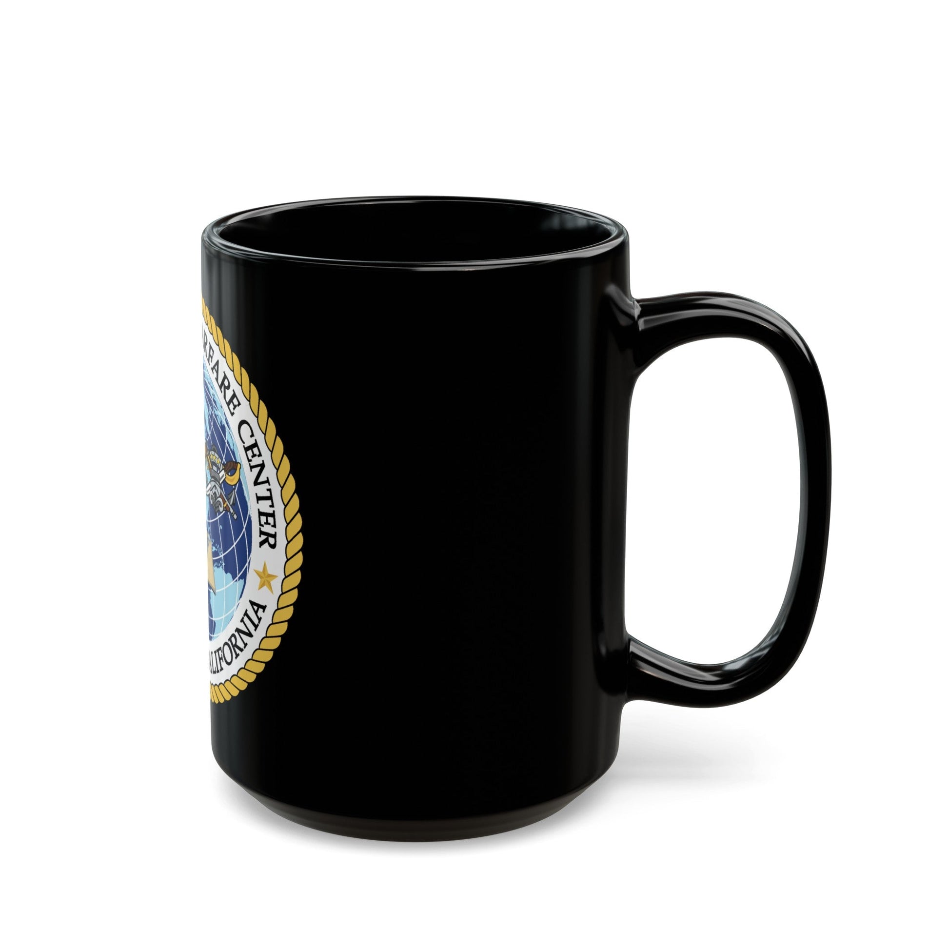 Naval Special Warfare Center Coronado CA (U.S. Navy) Black Coffee Mug-The Sticker Space