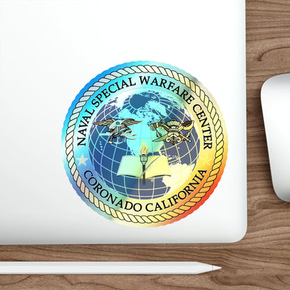 Naval Special Warfare Center Coronado CA (U.S. Navy) Holographic STICKER Die-Cut Vinyl Decal-The Sticker Space