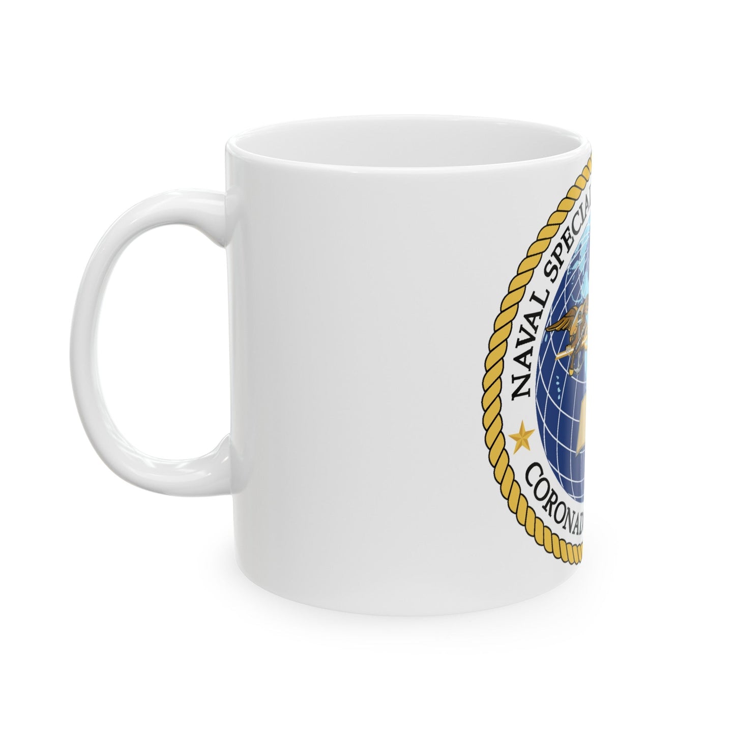 Naval Special Warfare Center Coronado CA (U.S. Navy) White Coffee Mug-The Sticker Space