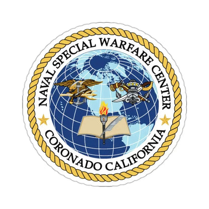 Naval Special Warfare Center Coronado CA (U.S. Navy) STICKER Vinyl Kiss-Cut Decal 2 Inch White - The Sticker Space