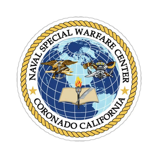 Naval Special Warfare Center Coronado CA (U.S. Navy) STICKER Vinyl Kiss-Cut Decal 2 Inch White - The Sticker Space