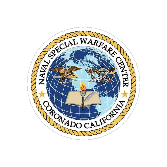 Naval Special Warfare Center Coronado CA (U.S. Navy) Transparent STICKER Die-Cut Vinyl Decal 6 Inch Transparent - The Sticker Space