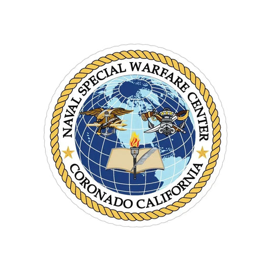 Naval Special Warfare Center Coronado CA (U.S. Navy) Transparent STICKER Die-Cut Vinyl Decal 6 Inch Transparent - The Sticker Space