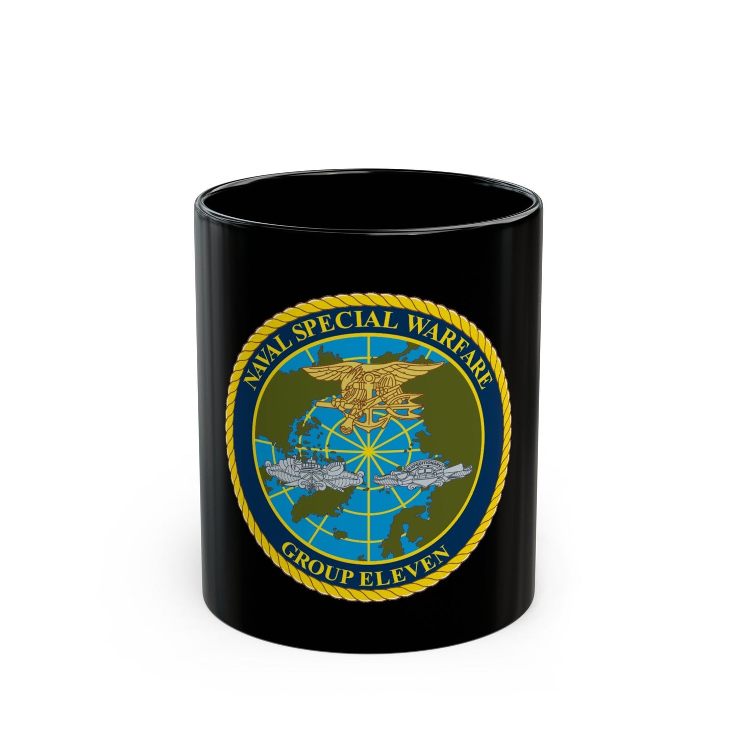 Naval Special Warfare Group 11 (U.S. Navy) Black Coffee Mug-11oz-The Sticker Space