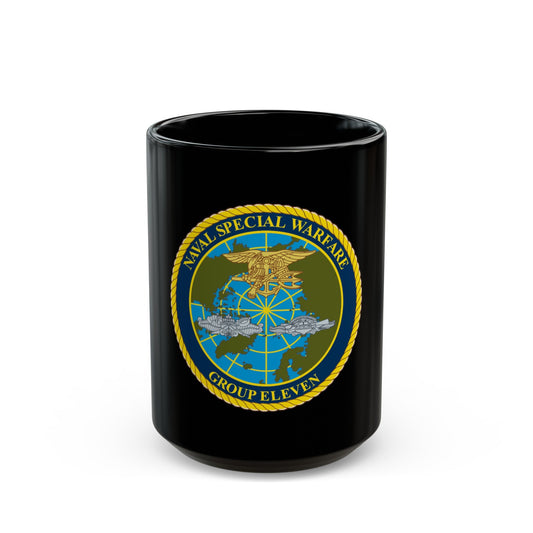 Naval Special Warfare Group 11 (U.S. Navy) Black Coffee Mug-15oz-The Sticker Space