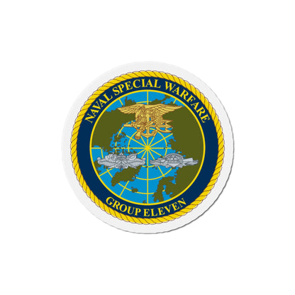 Naval Special Warfare Group 11 (U.S. Navy) Die-Cut Magnet-4" x 4"-The Sticker Space