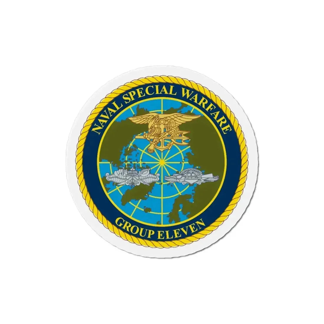 Naval Special Warfare Group 11 (U.S. Navy) Refrigerator Magnet 3 Inch - The Sticker Space