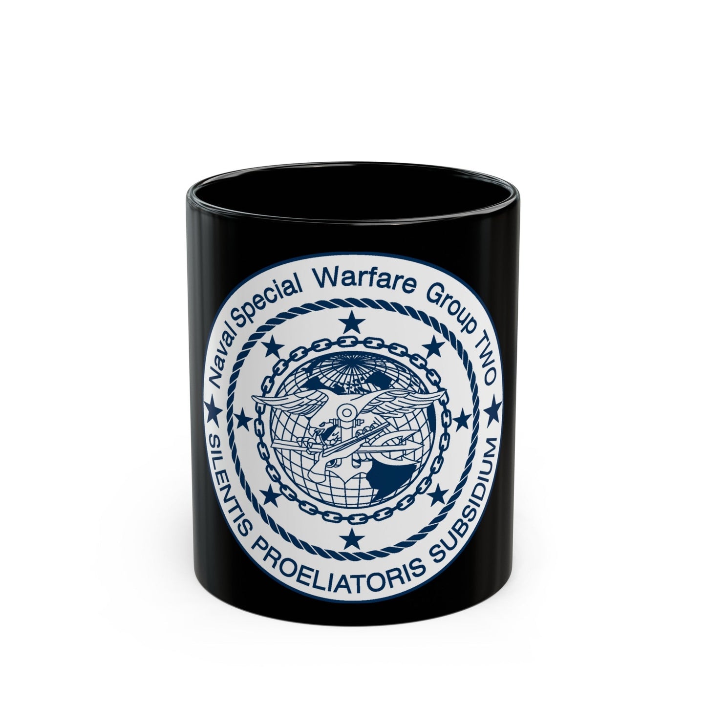 Naval Special Warfare Group 2 (U.S. Navy) Black Coffee Mug-11oz-The Sticker Space