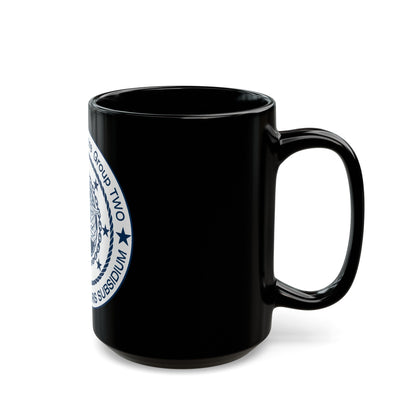 Naval Special Warfare Group 2 (U.S. Navy) Black Coffee Mug-The Sticker Space