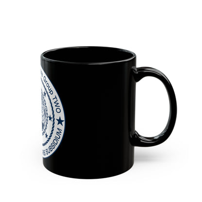 Naval Special Warfare Group 2 (U.S. Navy) Black Coffee Mug-The Sticker Space