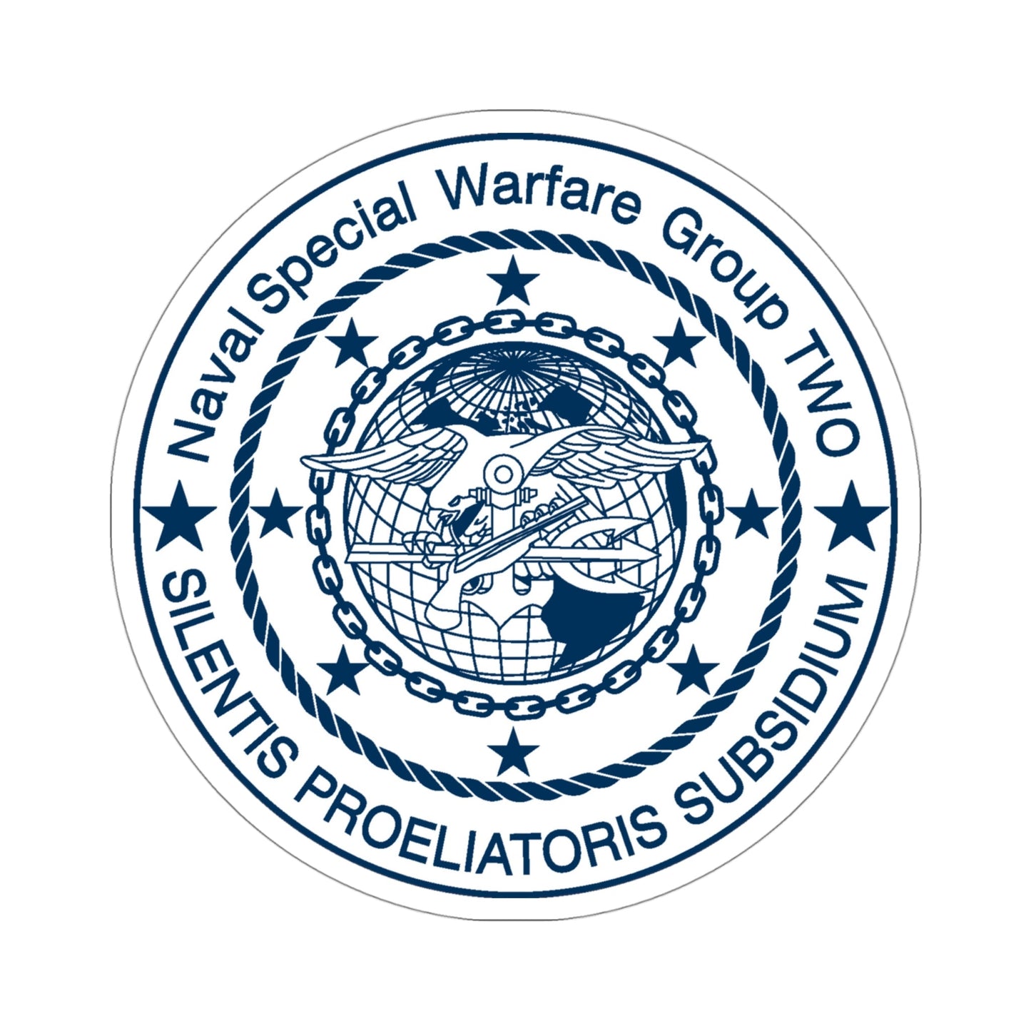 Naval Special Warfare Group 2 (U.S. Navy) STICKER Vinyl Die-Cut Decal-4 Inch-The Sticker Space