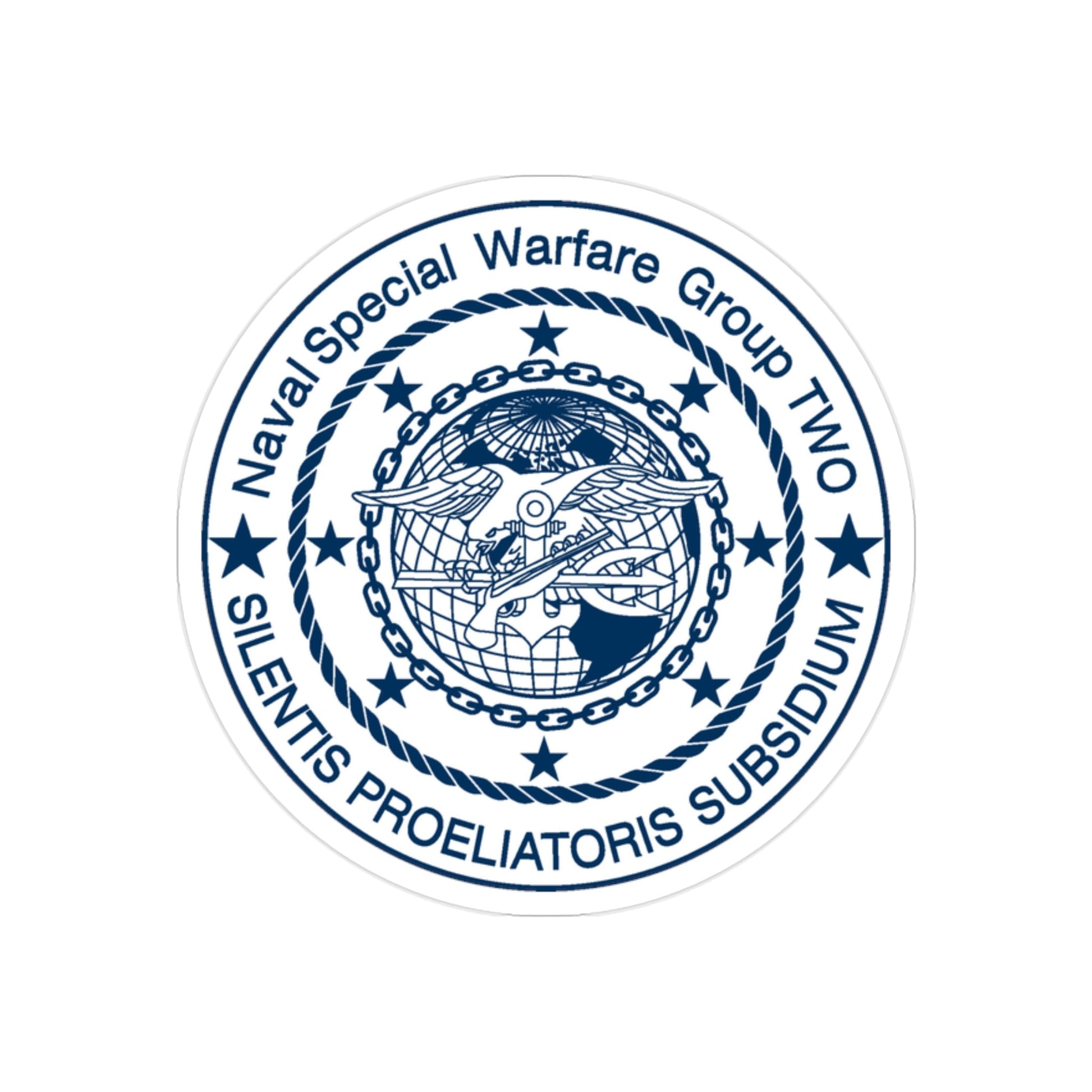 Naval Special Warfare Group 2 (U.S. Navy) Transparent STICKER Die-Cut Vinyl Decal-2 Inch-The Sticker Space