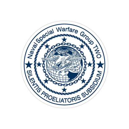 Naval Special Warfare Group 2 (U.S. Navy) Transparent STICKER Die-Cut Vinyl Decal-6 Inch-The Sticker Space