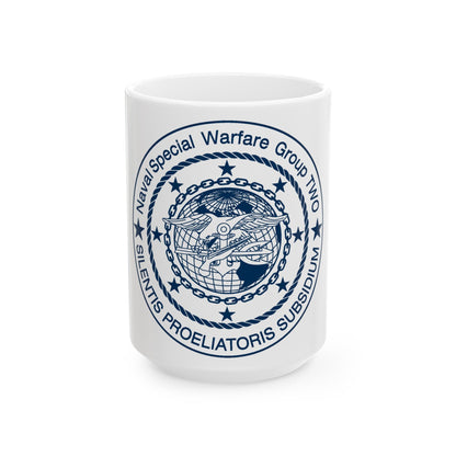 Naval Special Warfare Group 2 (U.S. Navy) White Coffee Mug-15oz-The Sticker Space