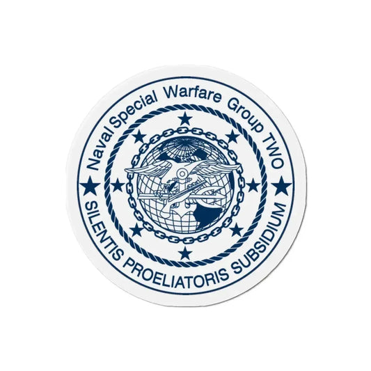 Naval Special Warfare Group 2 (U.S. Navy) Refrigerator Magnet 2 Inch - The Sticker Space