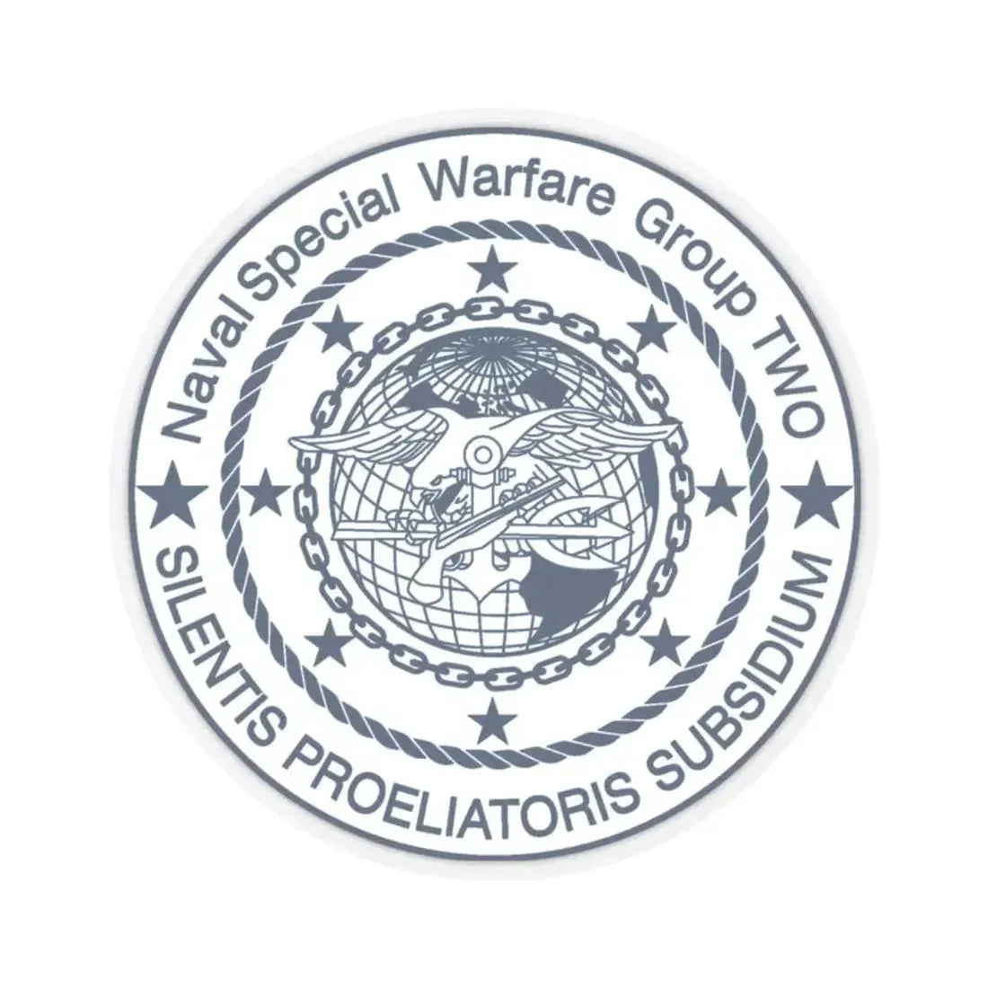Naval Special Warfare Group 2 (U.S. Navy) STICKER Vinyl Kiss-Cut Decal 2 Inch Transparent - The Sticker Space