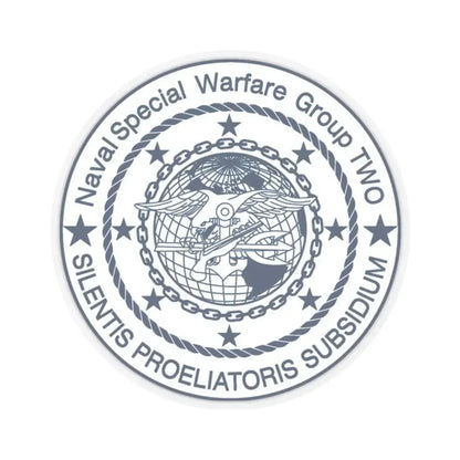 Naval Special Warfare Group 2 (U.S. Navy) STICKER Vinyl Kiss-Cut Decal 2 Inch Transparent - The Sticker Space