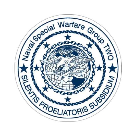 Naval Special Warfare Group 2 (U.S. Navy) STICKER Vinyl Kiss-Cut Decal 2 Inch White - The Sticker Space